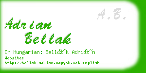 adrian bellak business card